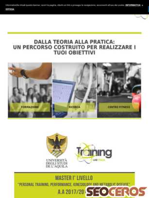 traininglab-italia.com tablet preview