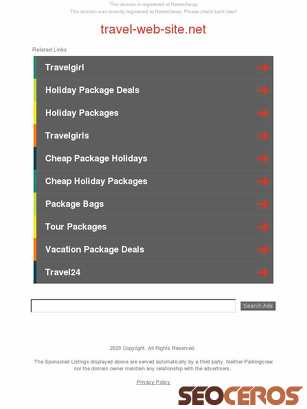 travel-web-site.net tablet previzualizare