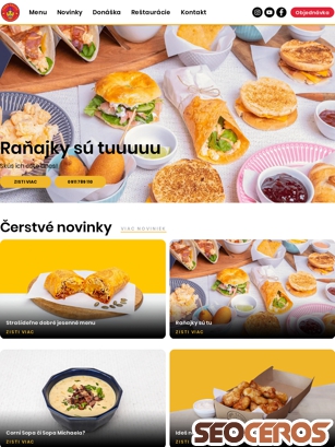 trestacosrestaurant.sk tablet preview