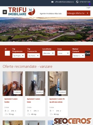 trifuimobiliare.ro tablet preview