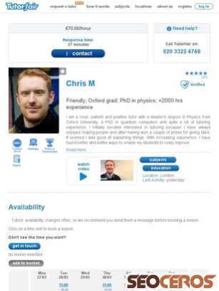 tutorfair.com/tutor/name/chris/id/4711/profile tablet előnézeti kép