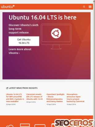 ubuntu.com tablet vista previa