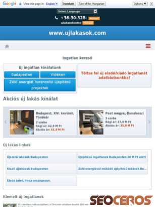 ujlakasok.com tablet náhled obrázku