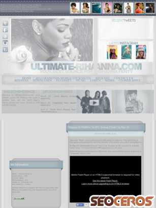 ultimate-rihanna.com tablet előnézeti kép
