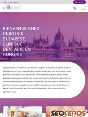 uniklinik.fr tablet preview