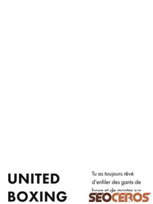 unitedboxing.ch tablet förhandsvisning