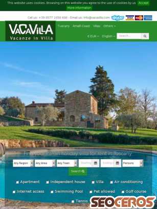 vacavilla.com tablet förhandsvisning