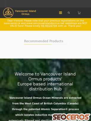 vancouverislandormus.eu tablet náhled obrázku