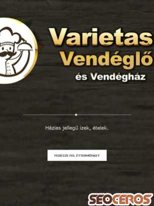 varietas-vendeglo.hu tablet előnézeti kép