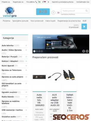 velteh.rs tablet Vista previa