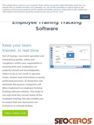 versesolutions.com/employee-training-tracking-software tablet previzualizare