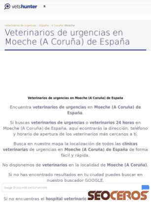 vetshunter.com/es/moeche/a-coruna/espana tablet előnézeti kép