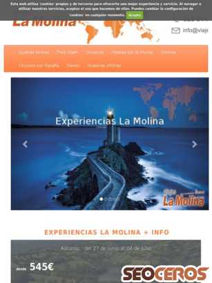 viajeslamolina.com tablet förhandsvisning