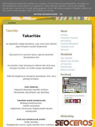 vidatakaritas.com tablet előnézeti kép