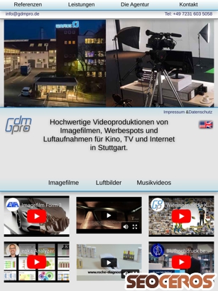 videoproduktion-in-stuttgart.de tablet Vorschau