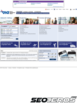viennaairport.com tablet previzualizare