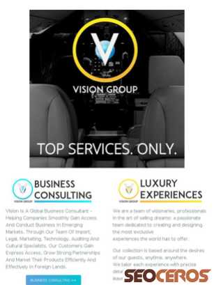 visiongroupltd.com tablet Vista previa