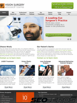 visionsurgery.co.uk tablet Vista previa