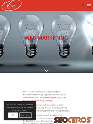 visomarketing.co.uk/web-marketing tablet náhled obrázku