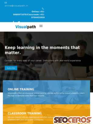 visualpath.in tablet obraz podglądowy