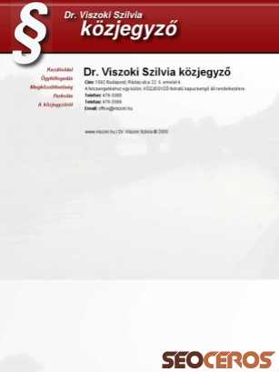 viszoki.hu tablet preview