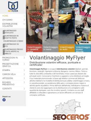volantinaggiomyflyer.it tablet Vista previa