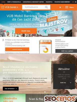 vub.sk tablet preview