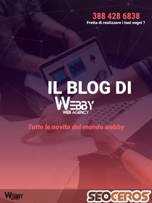 webbyagency.it/blog tablet Vorschau