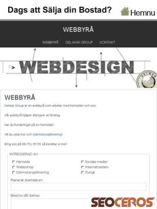 webbyra.mobi tablet náhled obrázku