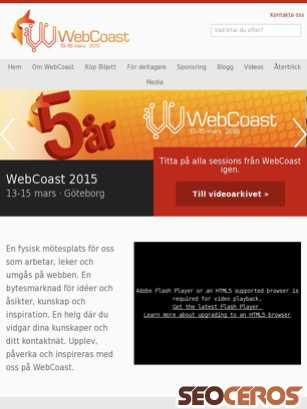 webcoast.se tablet előnézeti kép