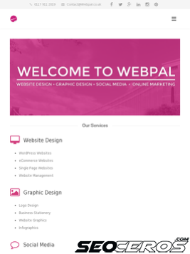 webpal.co.uk tablet Vista previa