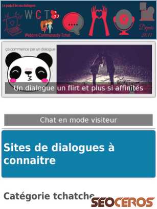 website-communauty-tchat.com tablet náhled obrázku
