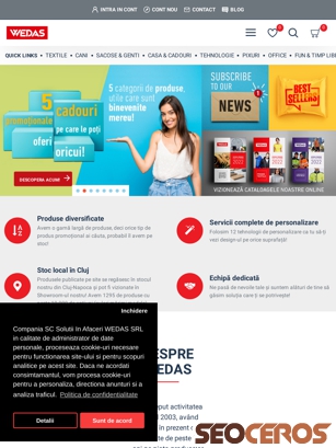 wedas.ro/materiale-promotionale tablet náhled obrázku