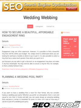 wedding-webbing.com tablet Vista previa