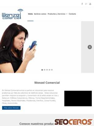 wenzelcomercial.com tablet förhandsvisning