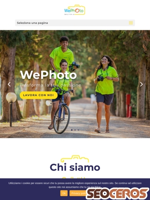 wephoto.it tablet preview