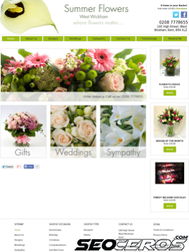 summer-flowers.co.uk tablet preview
