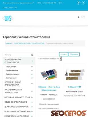whs.by/terapevticheskaya-stomatologiya tablet vista previa