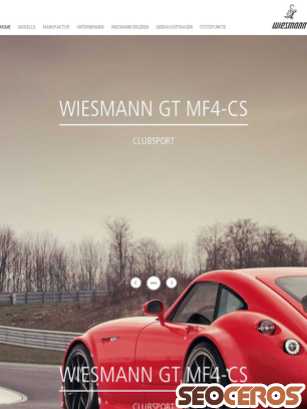 wiesmann.com tablet preview