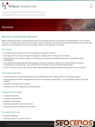 wilkinssouthworth.co.uk/services/services-for-companies tablet previzualizare