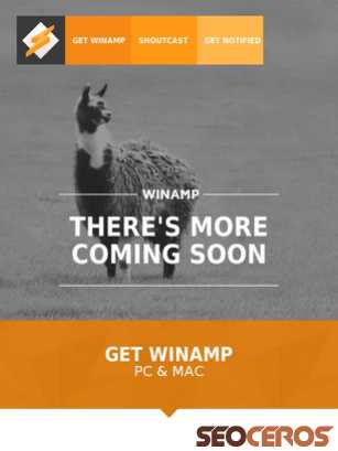 winamp.com tablet náhled obrázku