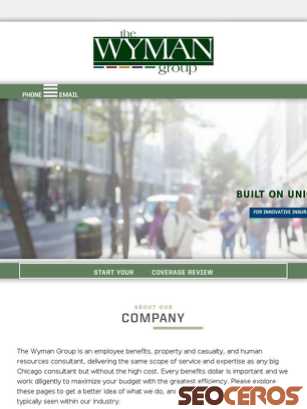 wyman-group.com tablet Vorschau