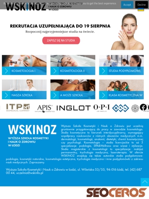 wyzszaszkolakosmetyki.pl tablet förhandsvisning