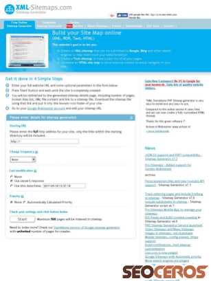 xml-sitemaps.com tablet Vista previa