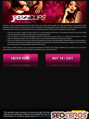 yezzclips.com tablet preview