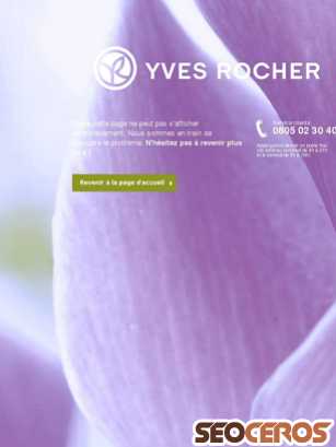 yves-rocher.fr tablet preview