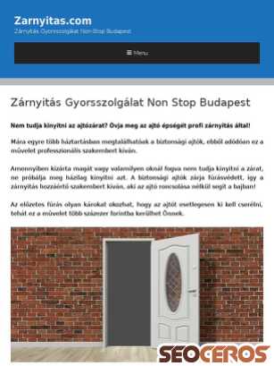 zarnyitas.com tablet förhandsvisning