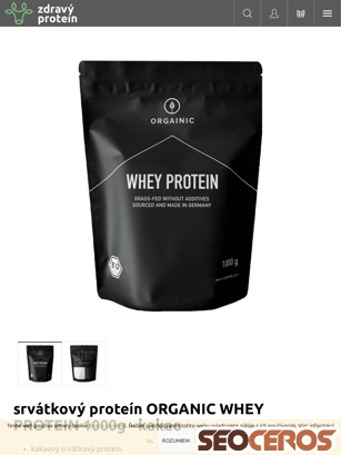 zdravyprotein.sk/organic-whey-protein-kakao tablet náhled obrázku