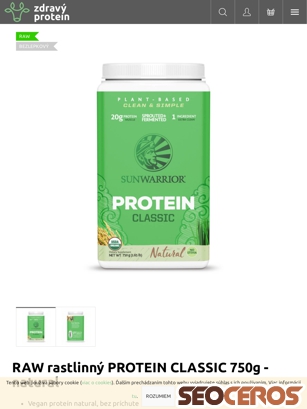 zdravyprotein.sk/sunwarrior-protein-classic-bio-natural tablet obraz podglądowy