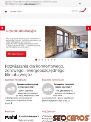 zehnder.pl tablet előnézeti kép